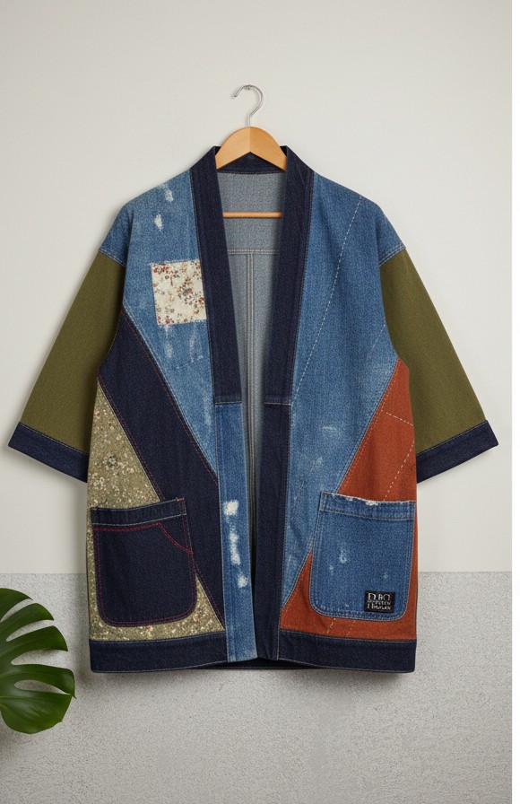 Panel Patchwork Kimono
